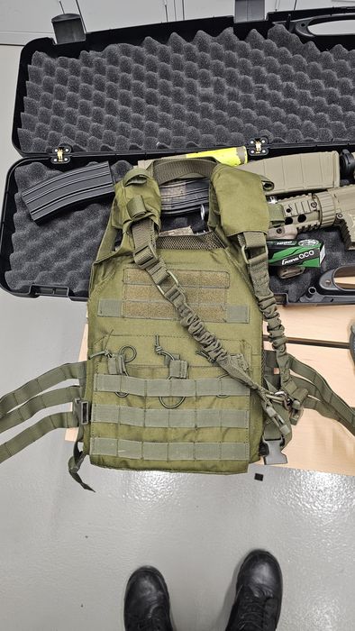 Conjunto Completo Airsoft Delta Armory M4 AEG + Equipamento