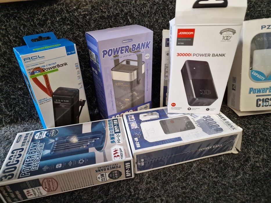 Павербанки powerbank 30, 40, 50, 60mah 22.5w 65w