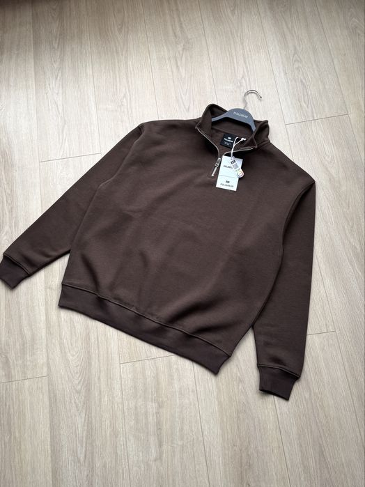 Чоловічий Світшот PULL&BEAR 1/3 Zip Sweatshirt Свитшот Кофта Мужская Новая Худи