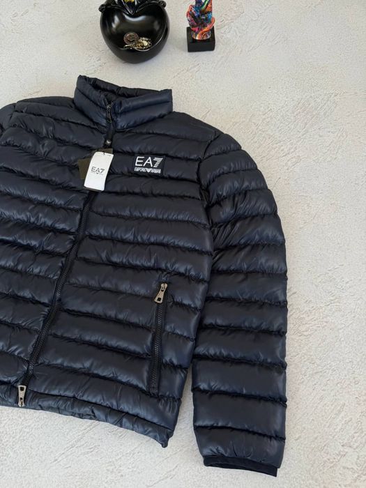 Куртка Emporio Armani синя чоловіча куртка армані синя чоловіча
