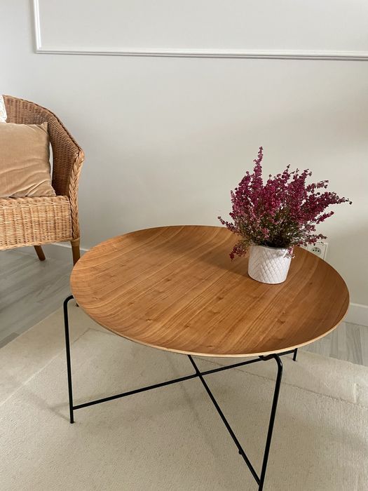 Zara home stolik kawowy okrągły 37cmx70cm