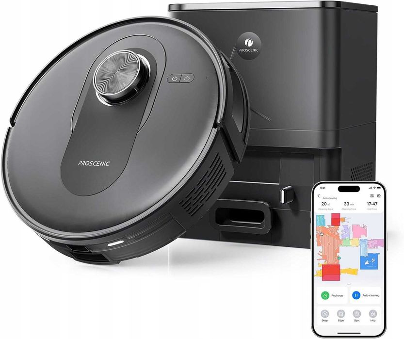 Proscenic Q8 MAX robot odkurzacz sprzątający duża stacja