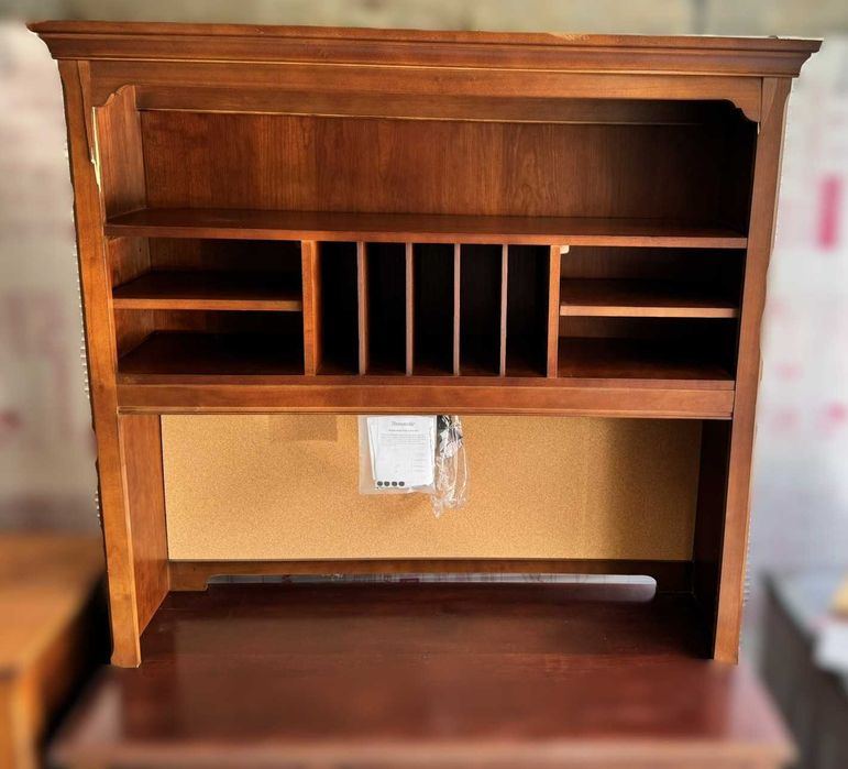 Nowa Nadstawka na biurko z oświetleniem USA- Thomasville - lite drewno