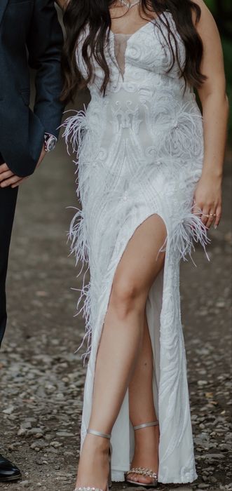 Sukienka ślubna biala