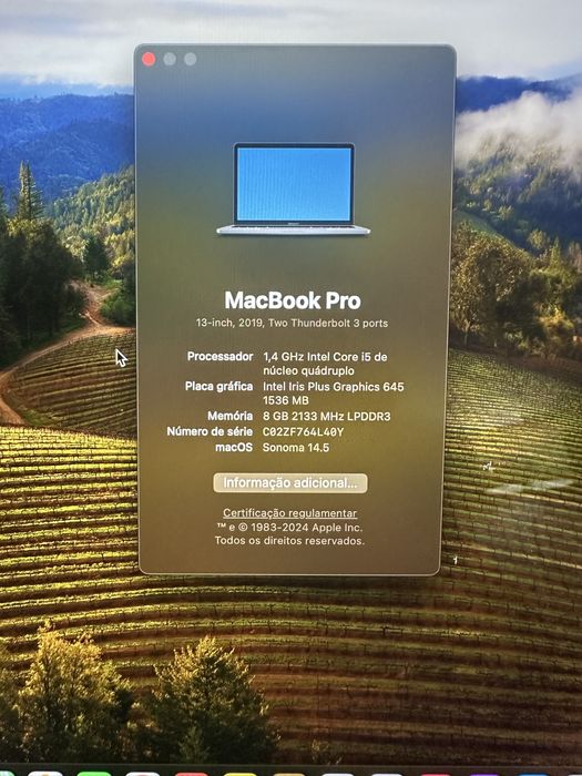 Macbook pro i5 Touch bar (2019)