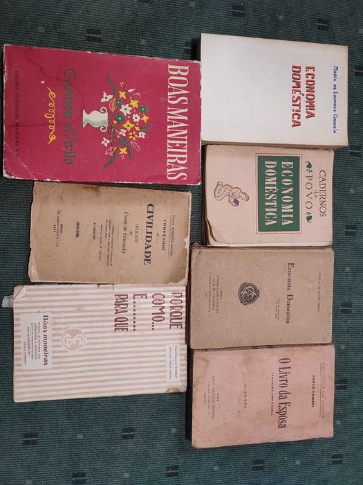 7 Livros antigos sobre Economia doméstica e Civilidade