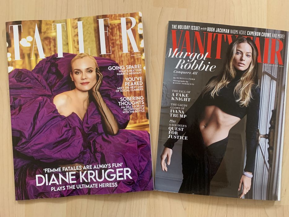 Vogue Legndary UK / Germany Vogue New luxury / Madonna / Margot Robbie/ Diane Kruger Tatler Cosmopolitan GQ Vanity Fair