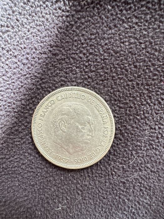 25 ptas hiszpania 1957