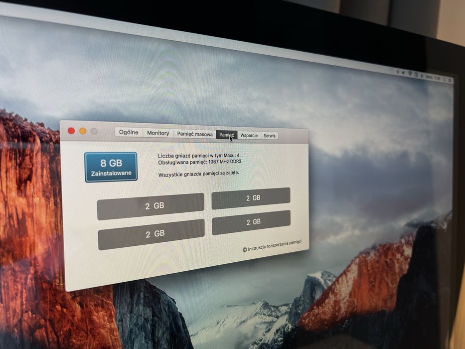 iMac 21,5’’ uzywany sprawny w bdb stanie dysk SSD 256GB zobacz!
