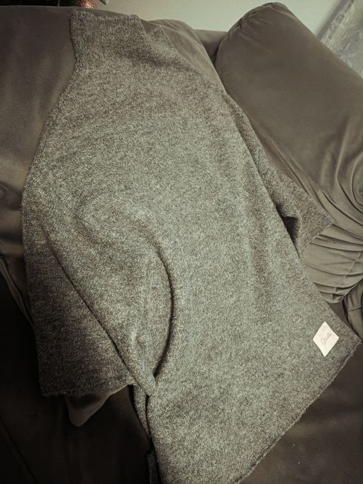 Sweter,sweterek z golfem, krótszy rękaw bluzka