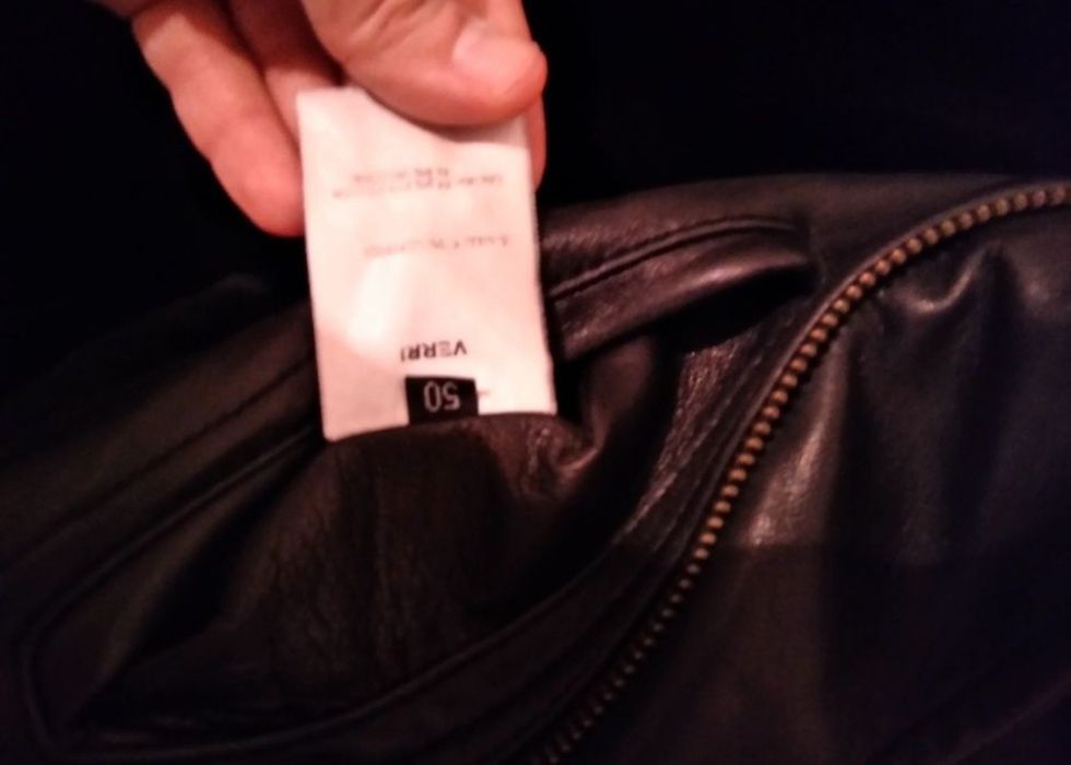 Кожаная куртка с подстежкой мужская verri Италия 50р