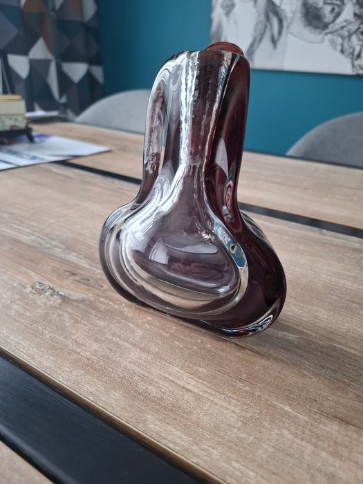 Wazon dekoracyjny, kolekcjonerski Jizerskie sklo.