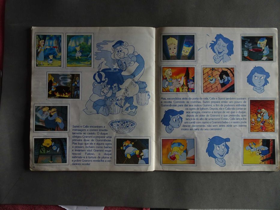 Caderneta de cromos Gummi Bears - (faltam 6 cromos) Panini Morumbi