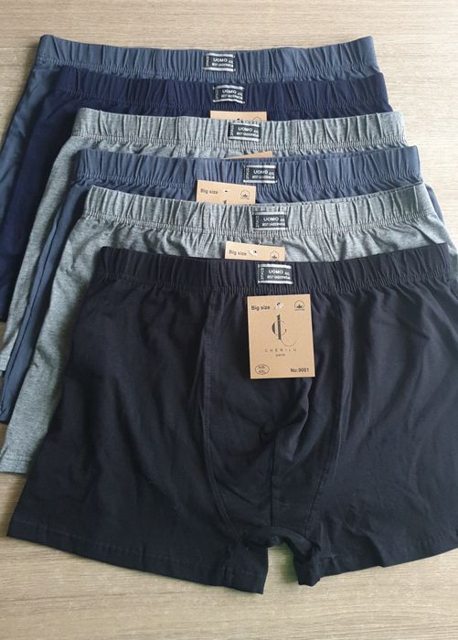 6×bokserki męskie 4XL, skarpetki stopki męskie