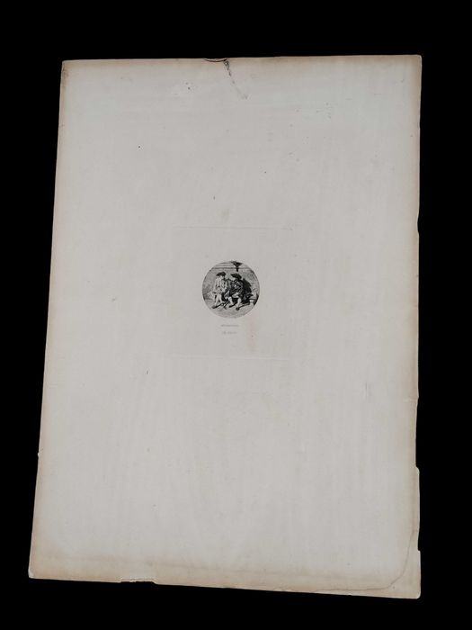 XIX w. Akwaforta Ernest MEISSONIER – „Opowieść” (Le Récit)