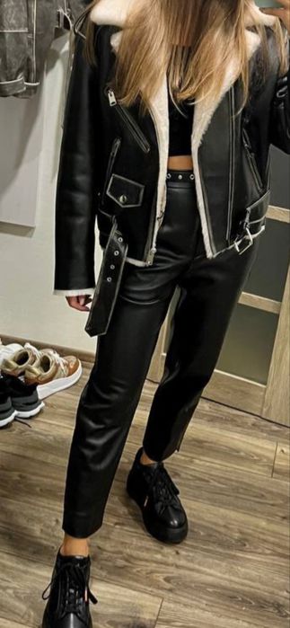 Штаны из кож зама , размер S-M в отличном состоянии