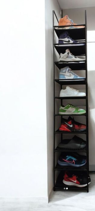 WYSOKI Regał modułowy 173 cm na buty organizer ekspozytor szafka LOFT