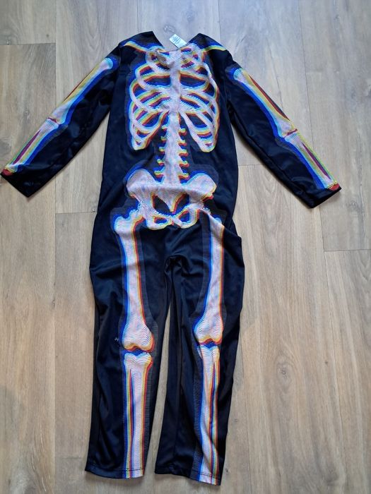Kościotrup szkieletor strój przebranie kostium kombinezon 110-116