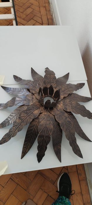 Candeeiro de tecto em design de folhas (vintage)