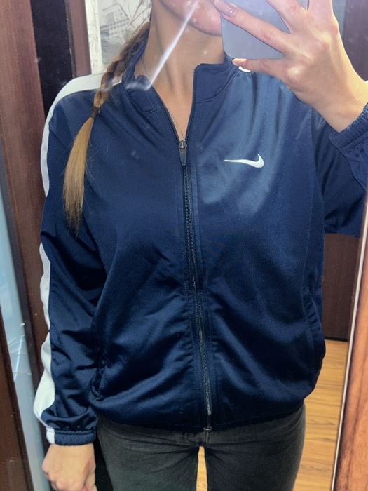 Темно-синій бомбер Nike оригінал S