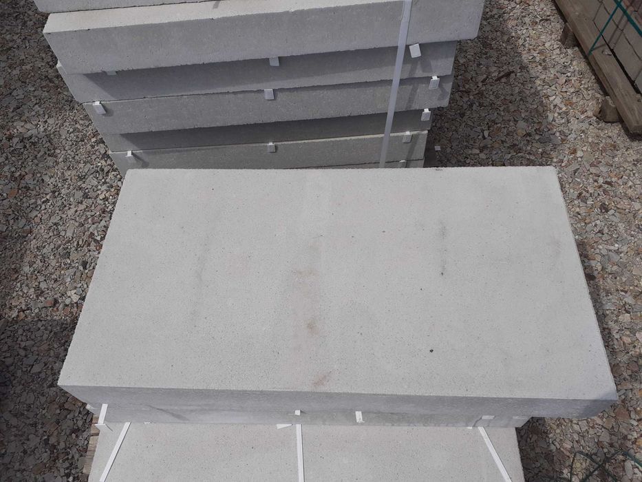Blok Venetto Palisada Mur oporowy 125x45 cm Biały II gatunek