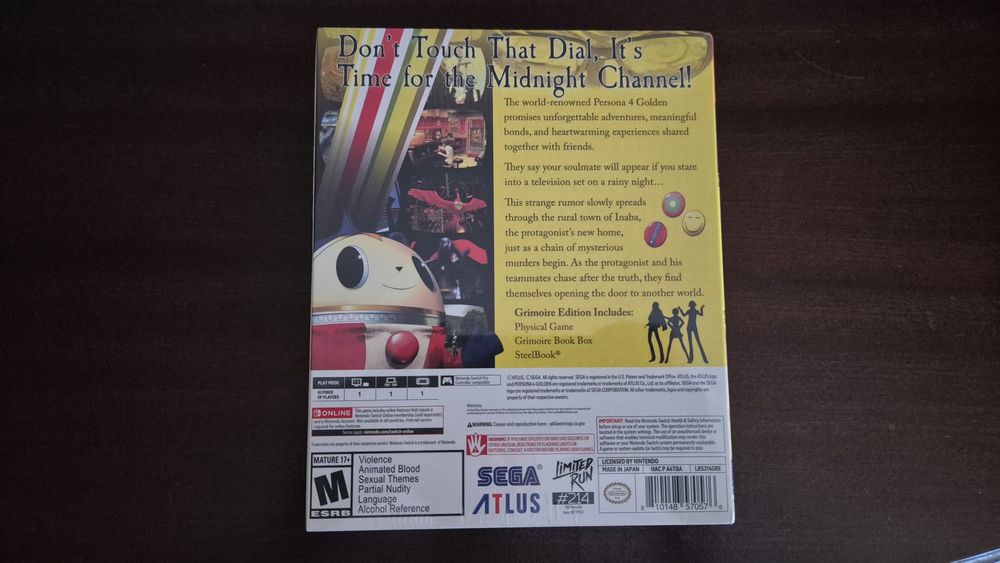 Persona 4 Golden [SWITCH] Limited Run Games
