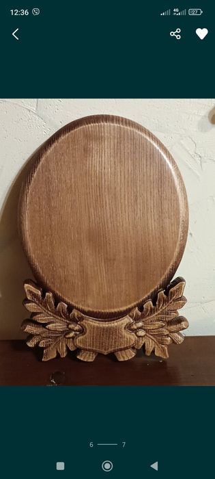 Підставка під роги,ікла, чи інший трофей( медальйон)