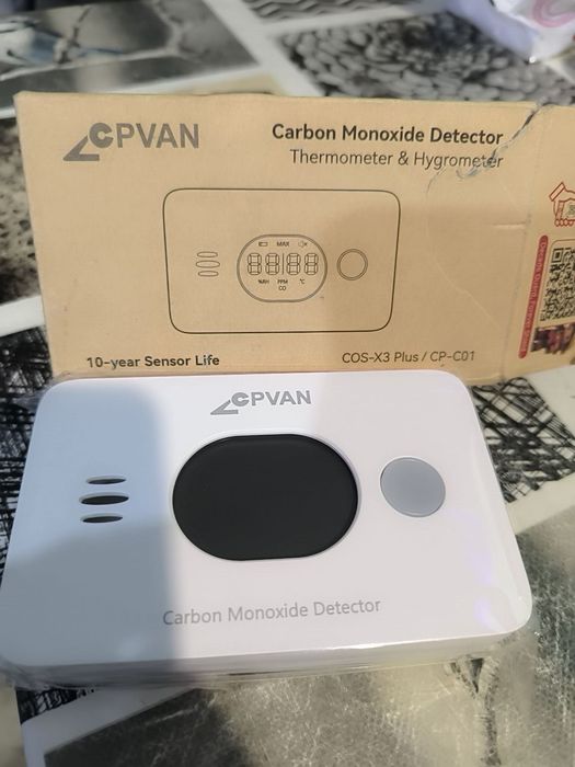 Cpvan Беспровідний детектор Co2угарный газ 3в1