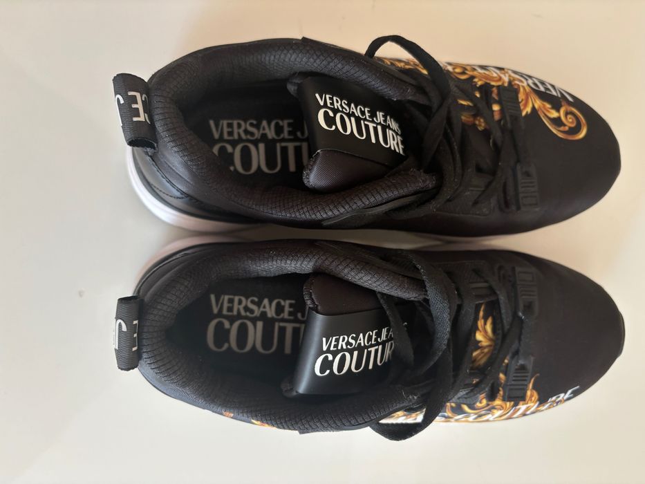Versace Jeans Couture Sneakersy Damskie 39 Buty Złote Wzory