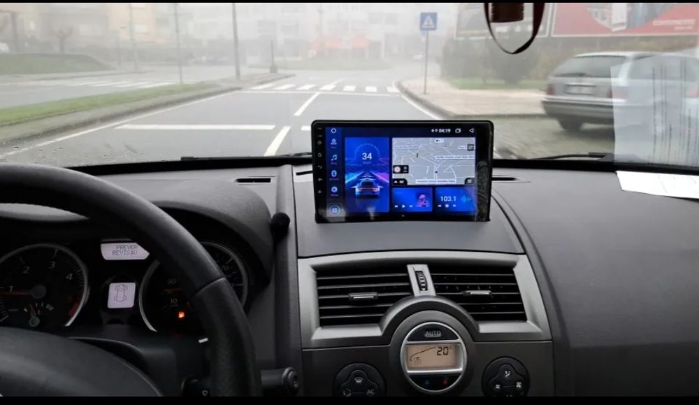 Radio Android 14 com GPS Renault megane 2 (Artigo novo)