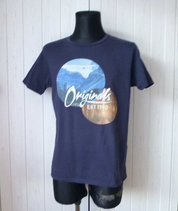 Jack & Jones męski T-shirt z nadrukiem M L