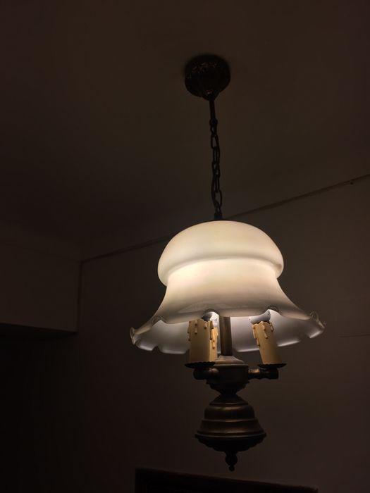 Candeeiro de teto velas