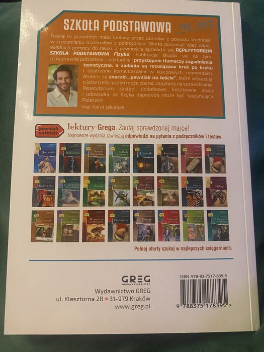 Repetytorium szkoła podstawowa fizyka Wydawnictwo greg