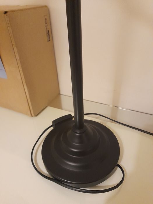 Candeeiro de secretária BAROMETER IKEA preto mate NOVO