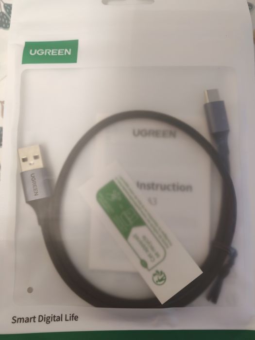 Шнур UGREEN US288 USB-А to USB-C  1 M