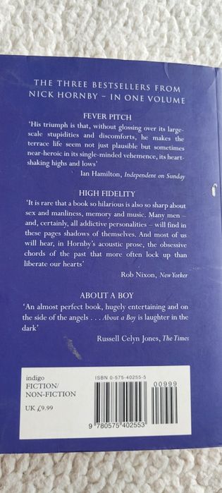 Nick Hornby 3 in 1 English