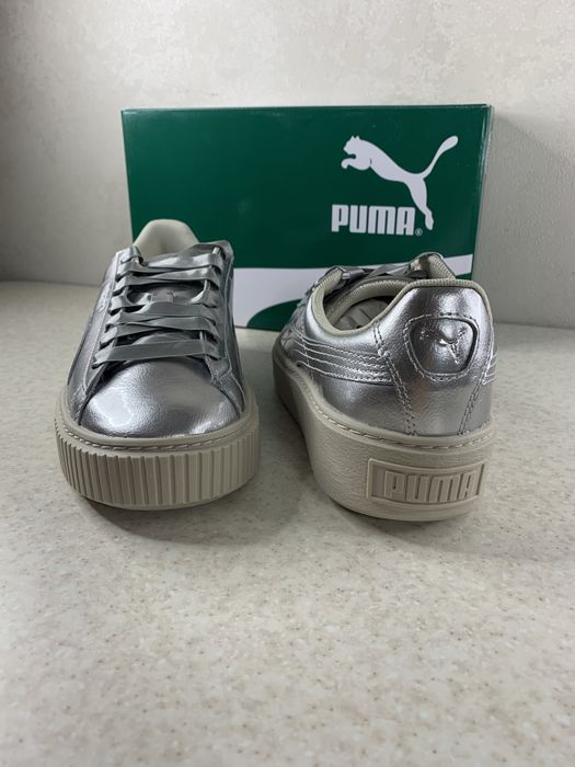 Кросівки puma basket platform metal (366031-02)