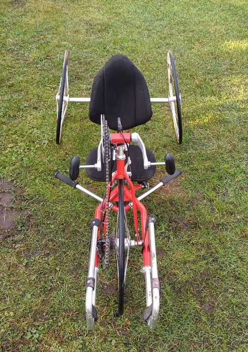 Freedom Ryder rower poziomy handbike handcycle ręczny USA trójkołowy ...