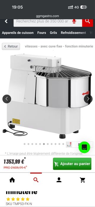 amassadeira GGM GASTRO  TMP53-FK