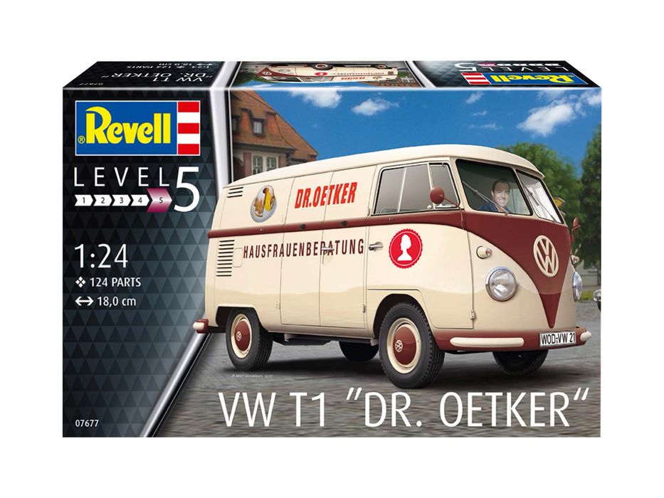 SAMOCHÓD model 1/24 Revell 07677 VW T1 "DR. OETKER"