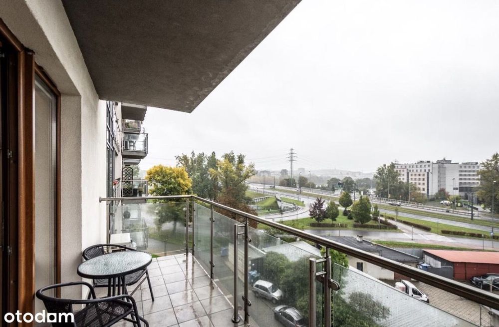 Przestronna kawalerka | Wiślane Tarasy | Balkon | MPEC