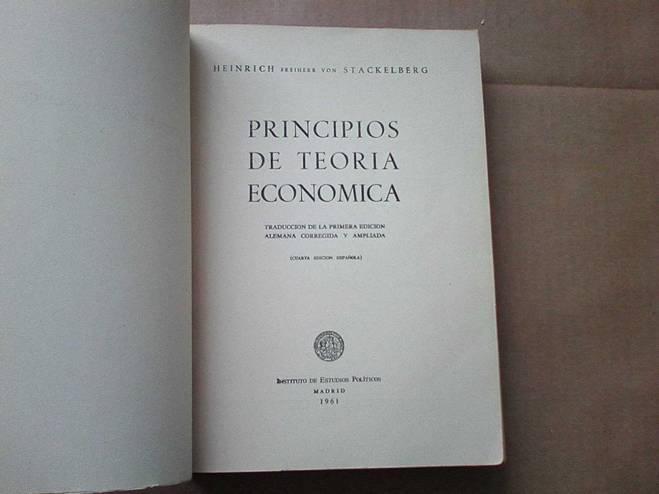 Principios de teoria economica