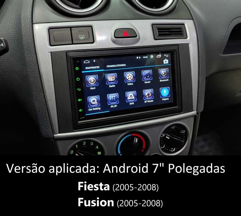 Rádio 2DIN • Ford Fiesta / Fusion (2002 a 2008) • Android • [4+64GB]