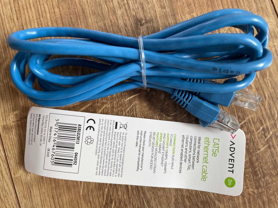 Kabel sieciowy Advent ethernet cable Cat5e 2m