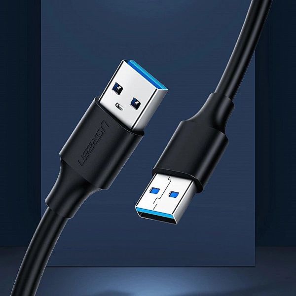 Ugreen kabel przewód USB 2.0 (męski) - USB 2.0 (męski) 1 m czarny (US1
