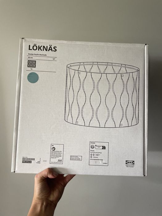 Loknas abażur IKEA blekitny niebieski nowy