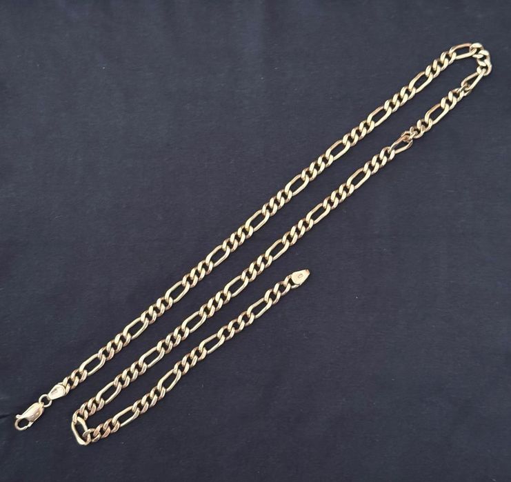 Corrente de Ouro 585 ,40g,Malha Figaro 50cm – Excelente Estado