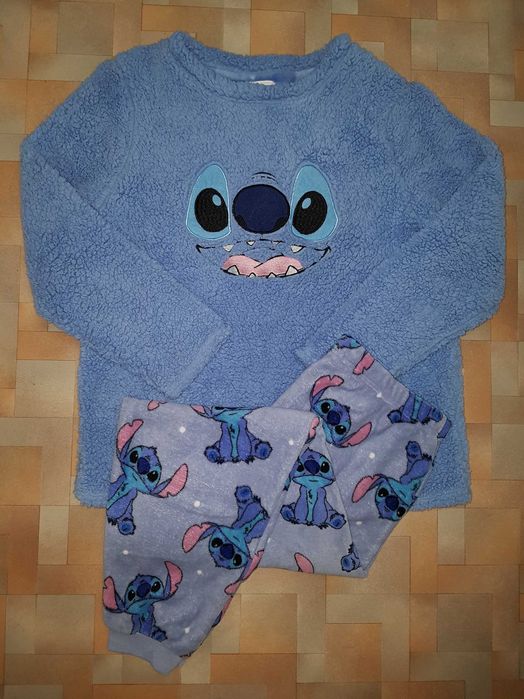Теплый комплект плюш Primark Стич, пижама пушистая Disney Stitch L р-р