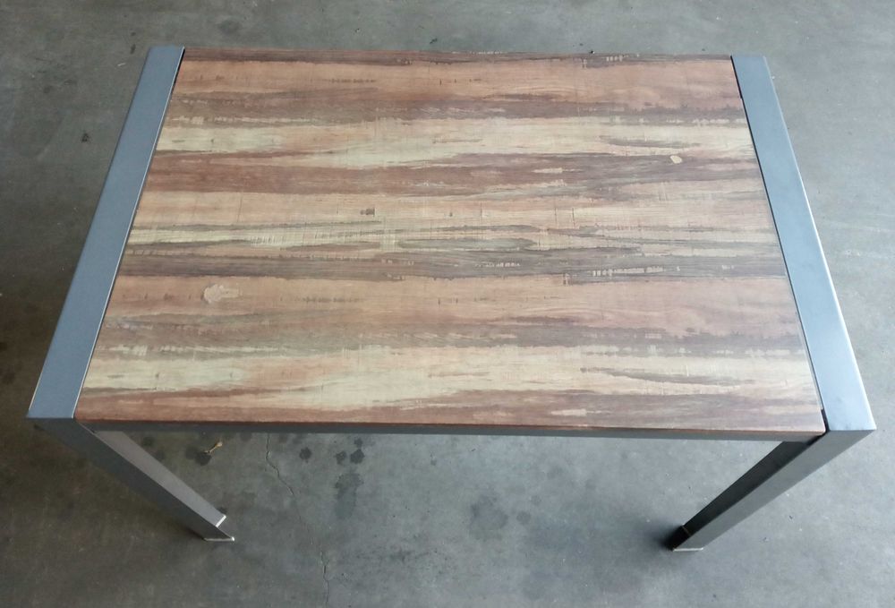 Mesa de Jantar Jardim Metal/Madeira