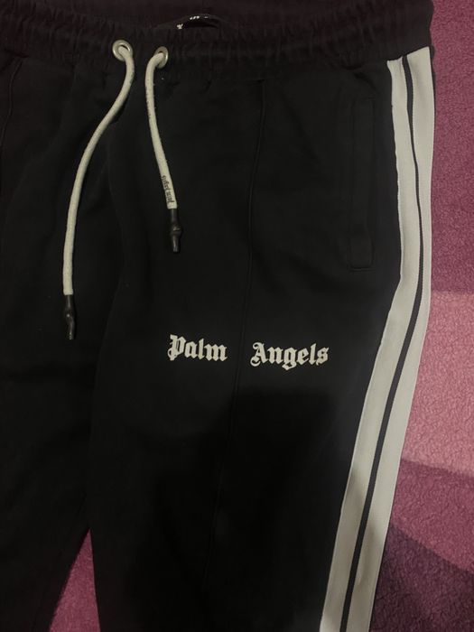 Штани palm angels black track pant